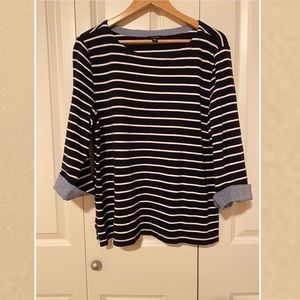 2/$30⭐️Nautica striped knit top, XXL